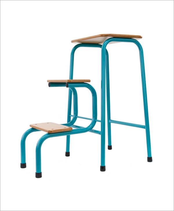 Giggy & Bab Hornsey stool in teal