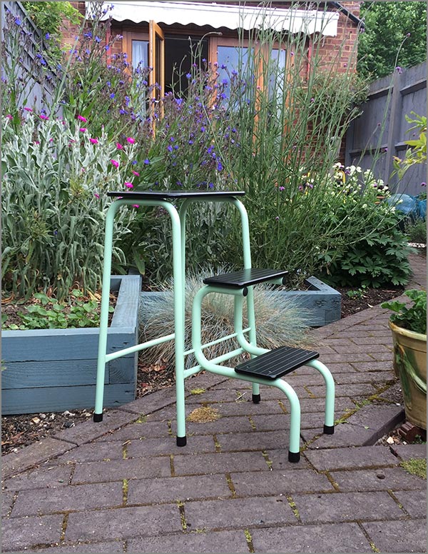 Birchwood stool in black